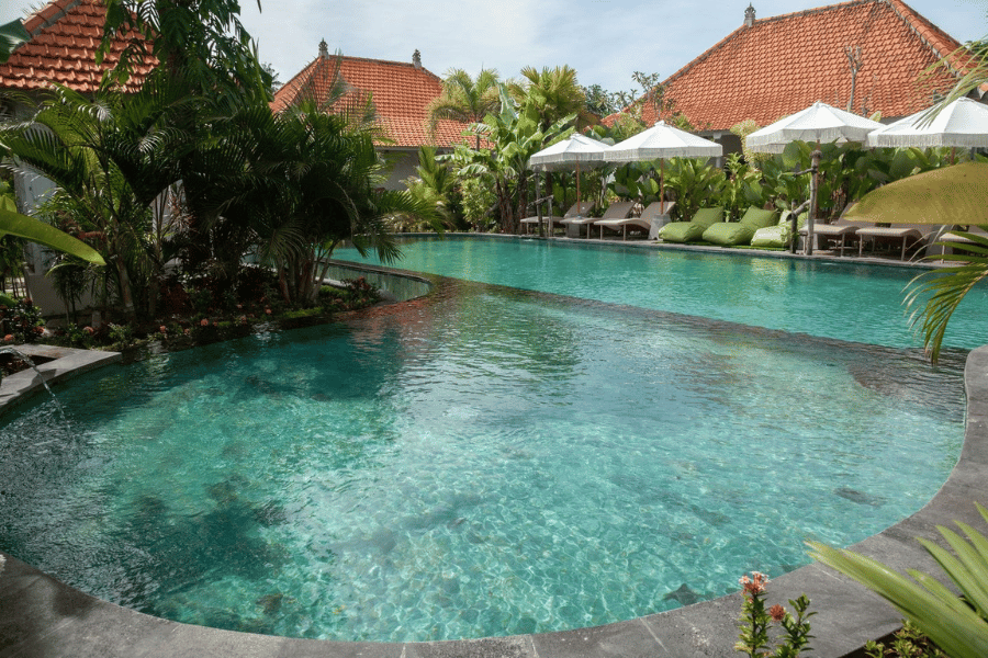 the retreat pool in bali